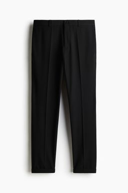 H&M - Men Black Slim Fit Ankle-Length Trousers