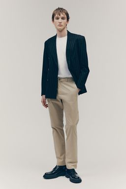 H&M - Men Beige Slim Fit Cotton Chinos