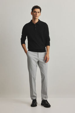 H&M - Men Grey Slim Fit Tailo Trousers