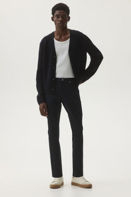H&M - Men Blue Slim Fit 5-Pocket Trousers