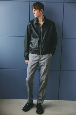 H&M - Men Grey Regular Fit Suit Trousers