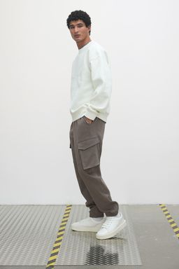 H&M - Men Beige Slim Fit Cargo Joggers