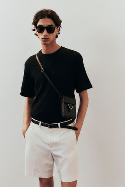 H&M - Men White Regular Fit Chino Shorts