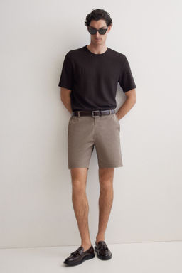 H&M - Men Beige Regular Fit Chino Shorts