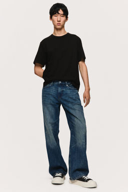 H&M - Men Blue Straight Loose Lightweight Jeans