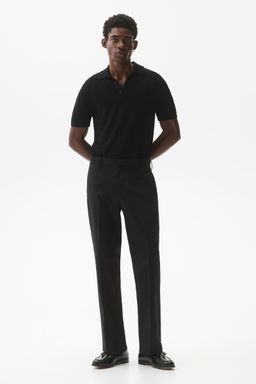 H&M - Men Black Regular Fit Tailo Trousers