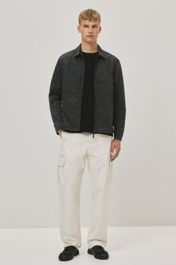 H&M - Men White Regular Fit Twill Cargo Trousers
