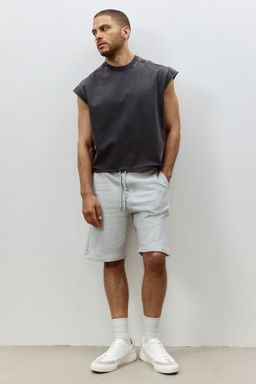 H&M - Men Grey Relaxed Fit Shorts