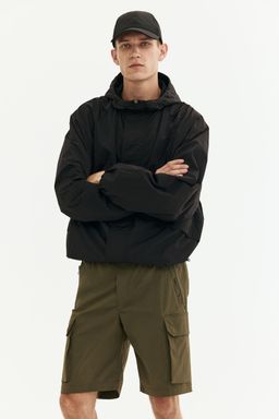 H&M - Men Green Regular Fit Nylon Cargo Shorts