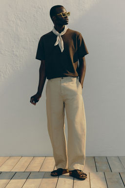 H&M - Men Beige Relaxed Fit Chinos