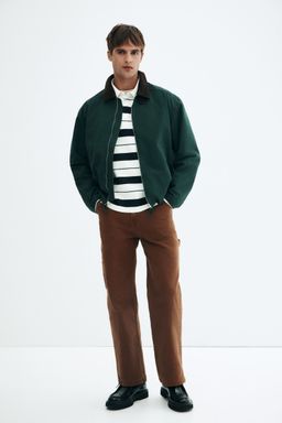 H&M - Men Brown Relaxed Fit Worker Trousers