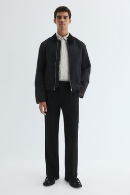 H&M - Men Black Relaxed Fit Tailo Trousers