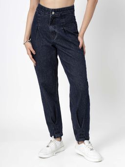 COSMIC TRIO - Balloon Bottom Navy Blue Jeans