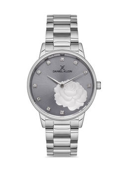 Daniel Klein - Grey Color Stainless Steel Strap Watch for Women DK.1.13177-1