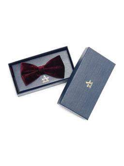 Arrow - Mens Red Solid Bow Tie
