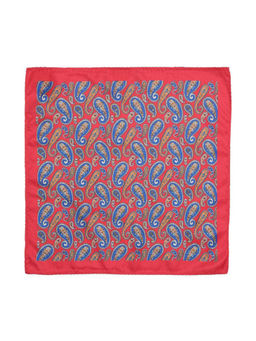 Arrow - Mens Red Paisley Pocket Square