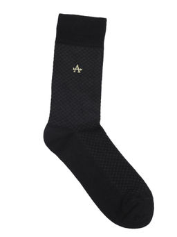 Arrow - Mens Black Printed Socks