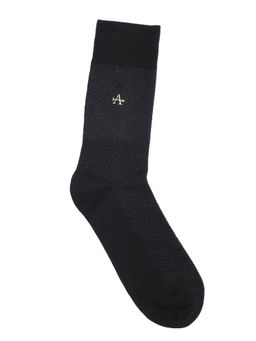 Arrow - Mens Black Printed Socks