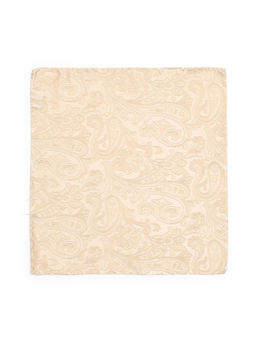 Arrow - Mens Beige Paisley Pocket Square