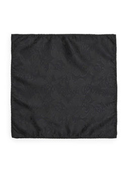 Arrow - Mens Black Floral Pocket Square