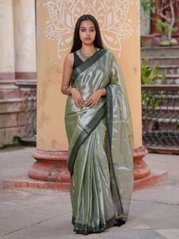 Suta - Green Cotton Zari Saree