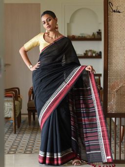 Suta - Black Cotton Saree