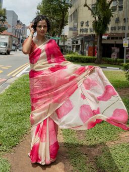 Suta - Multi-Color Viscose Organza Saree