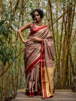 Suta - Multi-Color Slub Saree