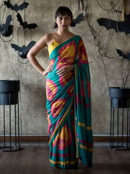 Suta - Green Mul Cotton Saree
