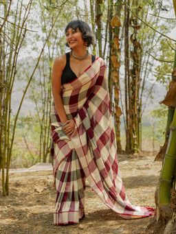 Suta - Multicolour Slub Saree