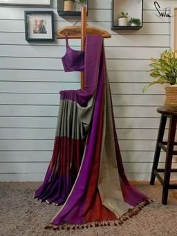 Suta - Multicolour Cotton Saree