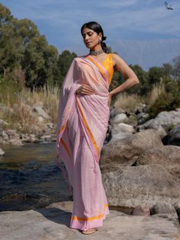 Suta - Light Pink Mul Cotton Saree