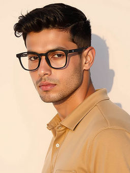 Lenskart Hustlr - Peyush Bansal Unisex Zero Power Computer Glasses-Dark Night