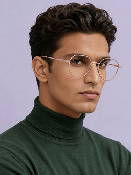 Lenskart Blu - Pink Irregular Zero Power Screen Glasses (LB E17495)