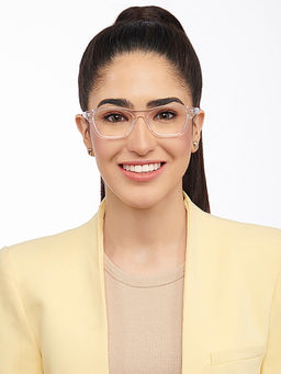 Lenskart Blu - Clear Cat Eye Screen Glasses (VC E15003)