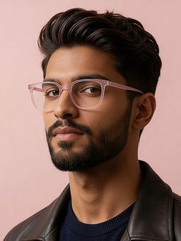Lenskart Blu - Pink Square Zero Power Screen Glasses (LB E13740)