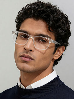 Lenskart Blu - Blue Cut Transparent Full Rim Square Computer Glasses