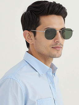 Vincent Chase - by Lenskart By Lenskart Polarized & Uv Protected Hexagon Sunglass For Men & Women Grey Vc S12917