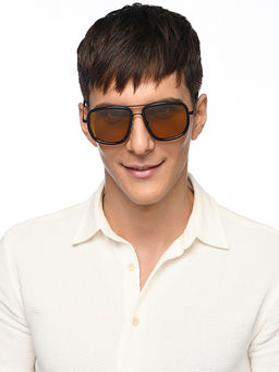 Vincent Chase - by Lenskart Black Square Sunglasses-Vc S11748