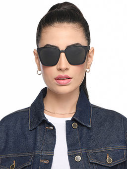 Vincent Chase - Black Full Rim Wayfarer Sunglasses - VC S14526