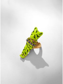 Outhouse - The Kitten Kidult Ring In Electric Green