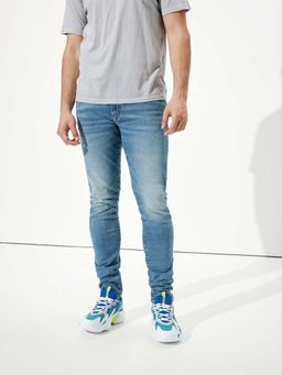 American Eagle - Blue Solid Slim Fit Jeans