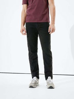 American Eagle - Black Solid Slim Fit Jeans