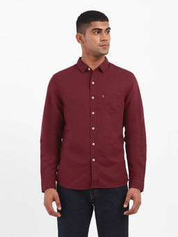 Levi's - Men Maroon Slim Fit Casual Shirt