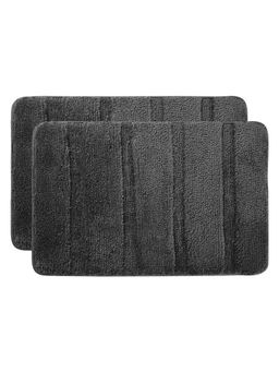 Kuber Industries - Grey Anti Skid Bathroom Mats (Pack of 2)