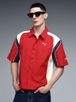 Puma - Red Printed Half Sleeves Regular Shirt
