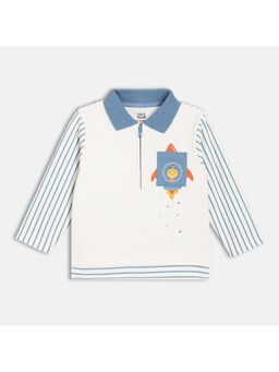 MINI KLUB - Boys Multi-Color Stripes Cotton Polo T-shirt