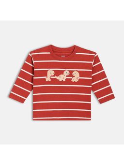 MINI KLUB - Boys Red Stripes Cotton T-shirt