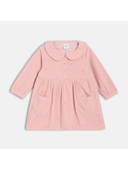 MINI KLUB - Girls Pink Embroidered Cotton Dress