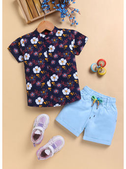 Toonyport - Boys Cotton Printed T-Shirt with Shorts (Set of 2)